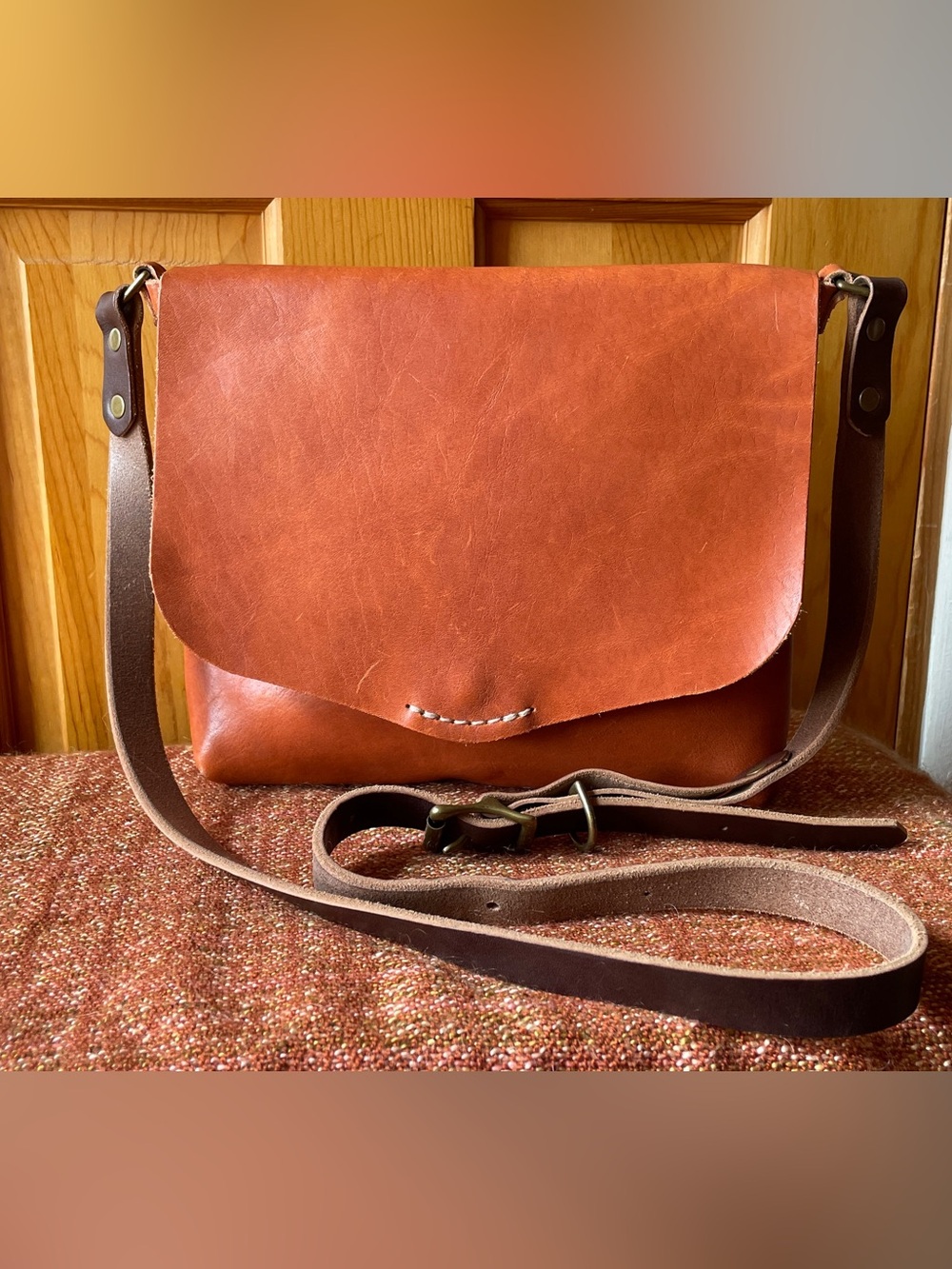 Range Leather Crestone Crossbody Full Grain Horween Leather